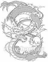Drachen Chinesische Fabelwesen Geschichten Andere sketch template