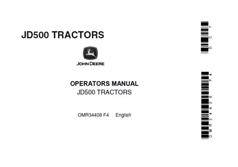 john deere jd tractors operators manual