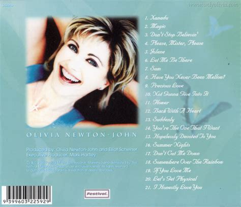 Olivia Newton John Music Albums One Womans Live Journey