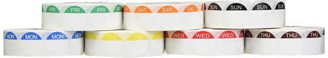 buy food label day dots full week  stickers  day food hygiene day labels food rotation