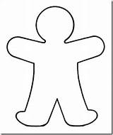 Blank Template Person Cut Clipart Outline Paper Clip Coloring Templates People Body Stencil Doll Cutout Kids Cliparts Handprint Preschool Printable sketch template