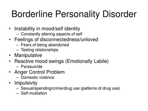 Ppt Personality Disorders Powerpoint Presentation Id 80175