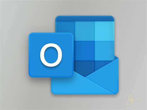 outlook icon detailed  office icons remake  steven mancera  dribbble