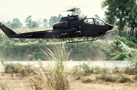 army ah  cobra helicopter gunship participates  exercise solid shield