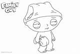 Guy Family Coloring Stewie Pages Boy Printable Kids sketch template