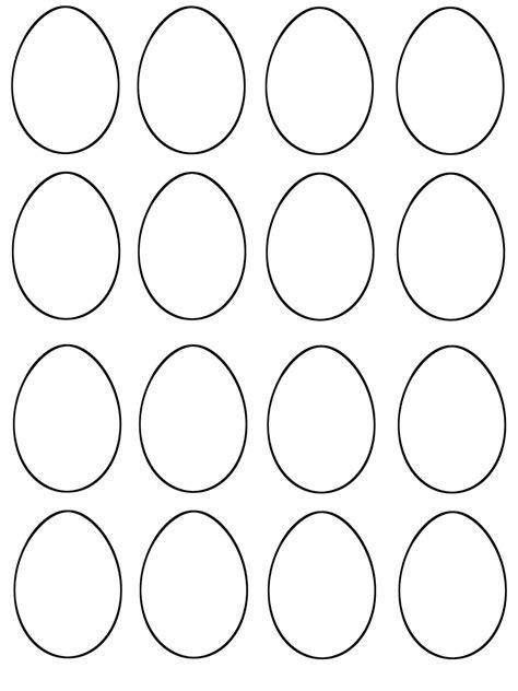 printable easter egg template