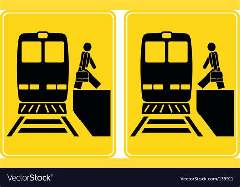 train station signs royalty  vector image vectorstock