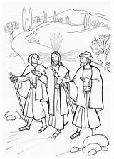 Emmaus Discepoli Disciples Story Bibel Emaus Lesson Benefit Unbelievable Ostern Geschichte Talking Abbiate Paura sketch template