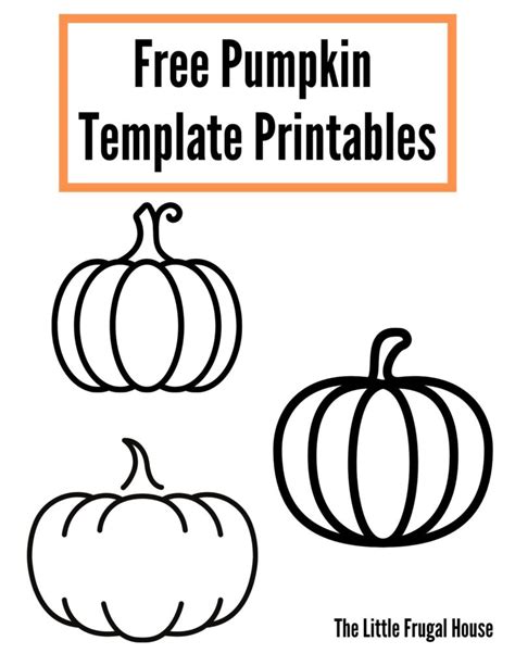 pumpkin template printable   frugal house