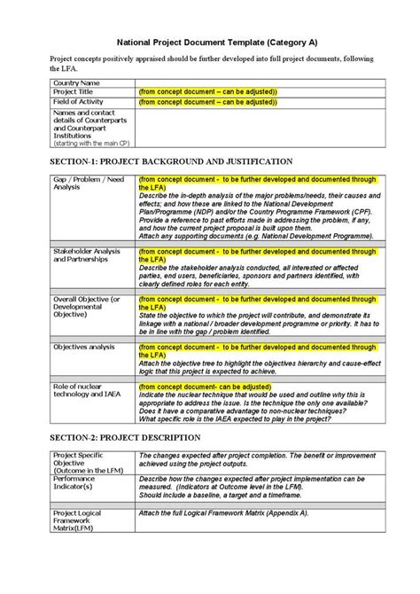 concept note template  project   notes template memo