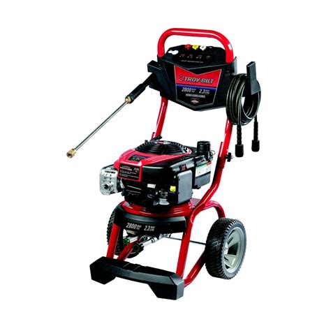 shop troy bilt  psi  gpm carb compliant cold water gas pressure washer  lowescom