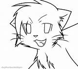 Cats Warrior Cat Lineart Drawing Deviantart Coloring Line Drawings Pages Cc Getdrawings Scratch sketch template