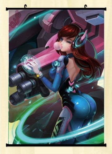 overwatch sexy girl hero online game art pinup japan anime home decor wall scroll poster in