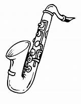 Saxophone Saxofón Saxofon Onlinecoloringpages sketch template