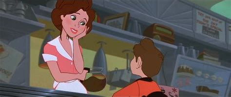 annie hughes and her son hogarth from the iron giant always awesome the iron giant