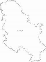 Serbia sketch template
