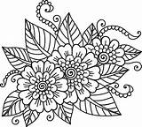 Mexican Mandala Embroidery Henna Mehndi Tatovering Drawn Colourbox sketch template