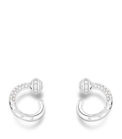 White Gold And Diamond Possession Earrings