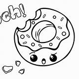 Donut Forcoloring sketch template