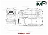 Chrysler 300c Disegno sketch template