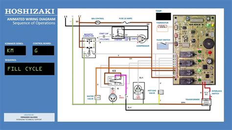 hoshizaki km wiring diagram  board youtube