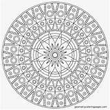 Coloring Pages Mandala Flower Difficult Printable Getcolorings Print Inspiration Color sketch template