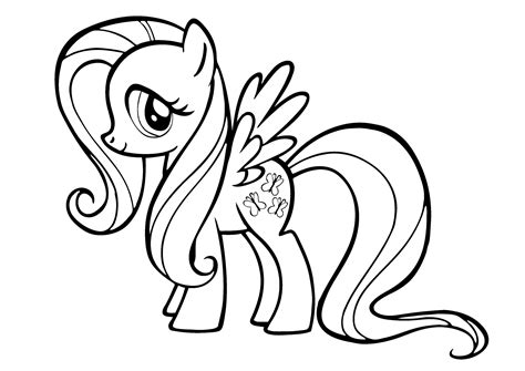 pony colouring sheets fluttershy   pony
