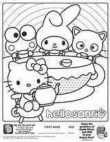 Sanrio Coloring Hello Happy Meal Pages Kitty Sheet Mcdonalds Sheets Colouring Activities Activity Mcdonald Print Kids Printable Color Pops Time sketch template