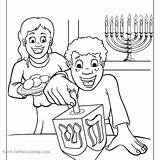 Coloring Pages Good Dreidel Hanukkah Playing Kids Drawing Printable Print Sharing Getdrawings Getcolorings sketch template