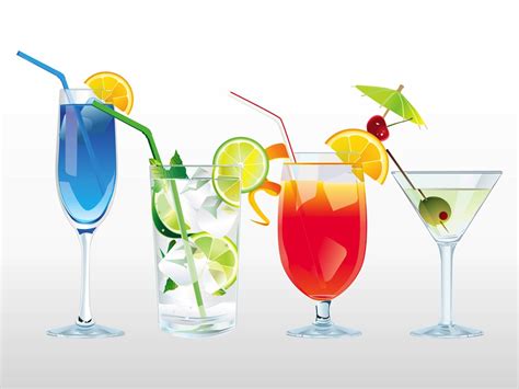 Cocktails Vector Art And Graphics