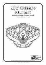 Coloring Nba Pages Cool Teams Logos Basketball Logo Pelicans Orleans 76ers Division Clubs Conference Western Southwest Team Mandale sketch template