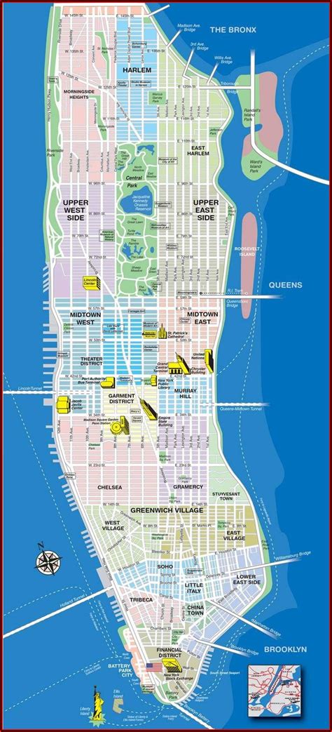 printable detailed map  nyc map resume examples lvnbpzo