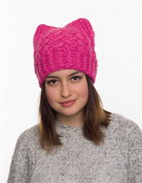 Pussy Hat Cat Hat Pink Pussy Hat Pink Pussyhat Pussy Hats Cat Etsy Uk