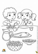 Coloriage Repas Hugo Enfant Dessins Coloriages Hugolescargot Imprimer Quotidienne Vie Bébé Fruits sketch template