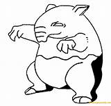 Pokemon Drowzee Pages Coloring Color Coloringpagesonly sketch template
