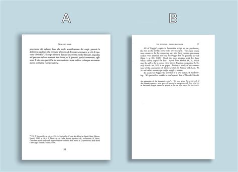 typography footnotes immediately  text   blank pages