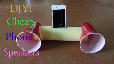 diy cheap phone speakers  dont  electricity youtube