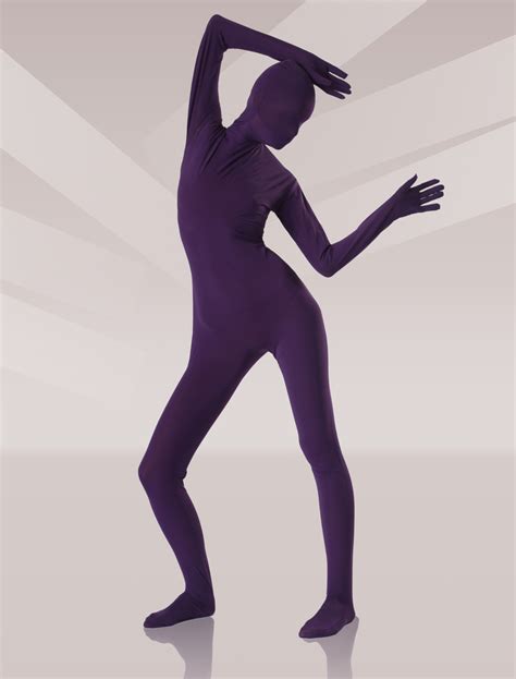 morph suit dark purple lycra spandex fabric zentai suit unisex full body suit costumeslivecom