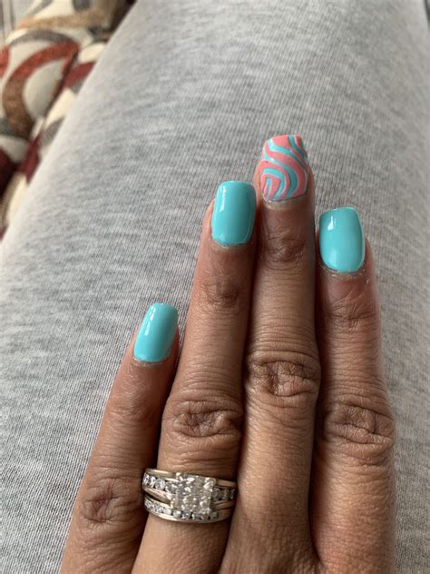 springtime nails nails nail designs turquoise ring