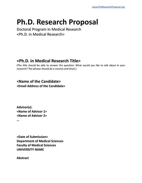 phd research proposal template  phd research proposal issuu