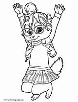Coloring Chipettes Pages Popular sketch template