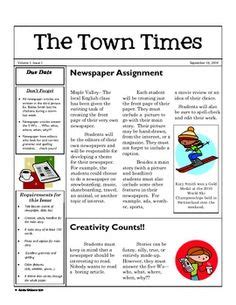 newspaper ideas newspaper teaching teaching writing