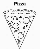 Pizza Coloring Pages Kids Printable Food Slice Colouring Sheets Color Print Sheet Pyramid Steve Getcolorings Cartoon Getdrawings Drawing Uteer Coloringhome sketch template