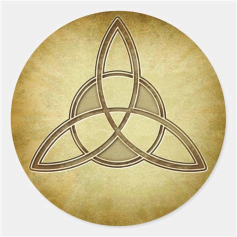 Holy Trinity Symbol Design Classic Round Sticker Zazzle Ca