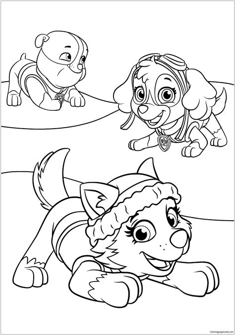 coloring sheets paw patrol masks coloring pages