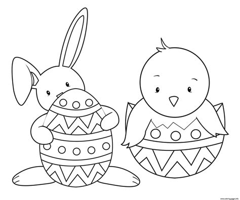 easter animals  kids friends coloring page printable