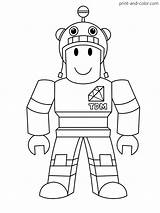 Roblox Color Print Coloring Pages Games Boys Girls sketch template