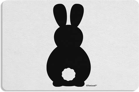 amazoncom tooloud cute bunny silhouette  tail pack   placemats