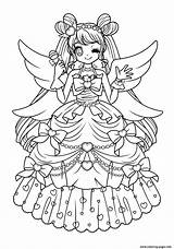 Coloring Glitter Force Pages Anime Cute Printable Book Drawings Colouring Shojo Easy Girls Print Drawing Popular Prints Girl sketch template