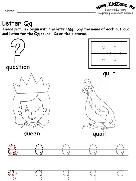 beginning consonant sound worksheets letter  worksheets alphabet